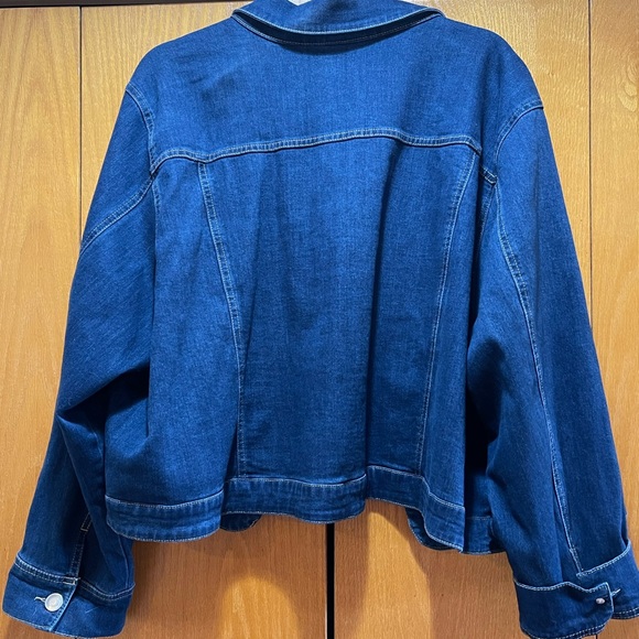 Catherines Demin Jacket Button Front 3X - Picture 9 of 10